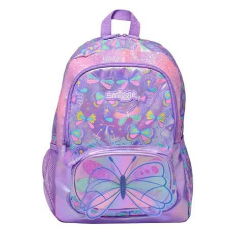Smiggle Large Stitch Cartoon Anti-Stress Backpack, Large Capacity School Bag for Boys and Girls, Kids Backpack