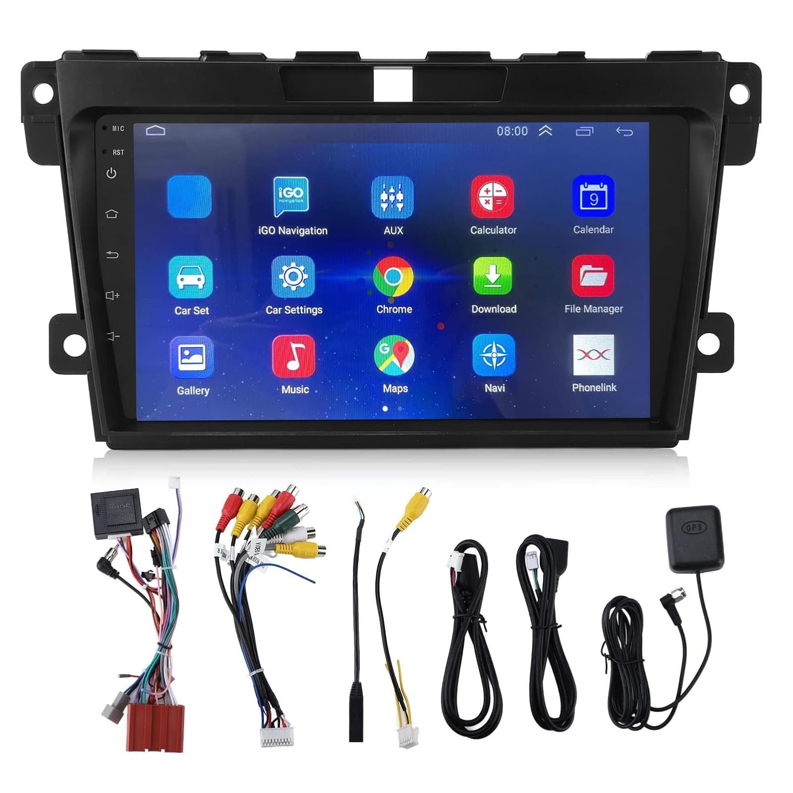Compatible with Mazda CX-7 2008-2015 Android Car GPS Navigation MP5 Bluetooth Player Carplay