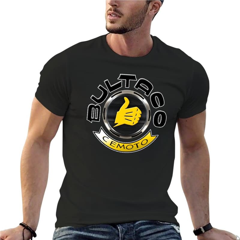 Set classic men's summer high quality cotton T-shirt Bultaco