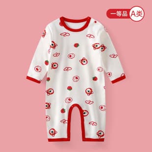 Newborn Infant Baby Pure Cotton Bodysuit Warm Romper Autumn Winter Baby Sleepwear Full Moon Clothes Children Underwear