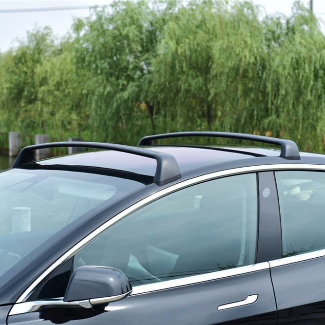 Suitable for Tesla Model 3 and Y Aluminum Alloy Roof Car Luggage Rack Rail Roof Luggage Rack