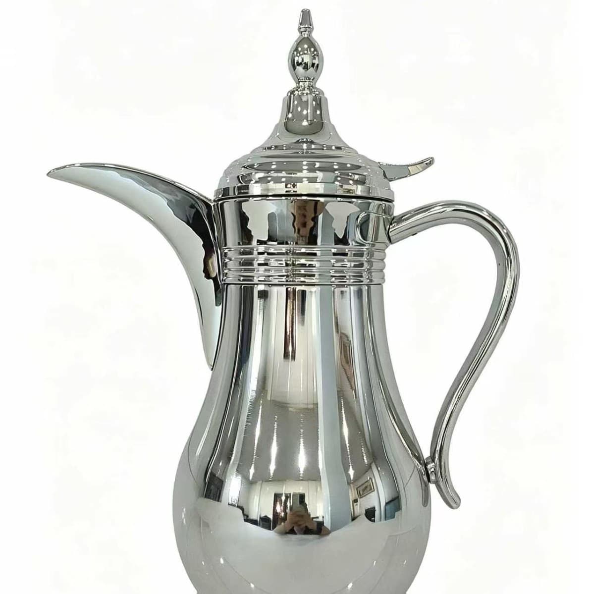 Arabic Style Dallah Vacuum Flask Luxury High Dome Food-Grade Stainless Steel Double-Wall Insulated Ergonomic Handle