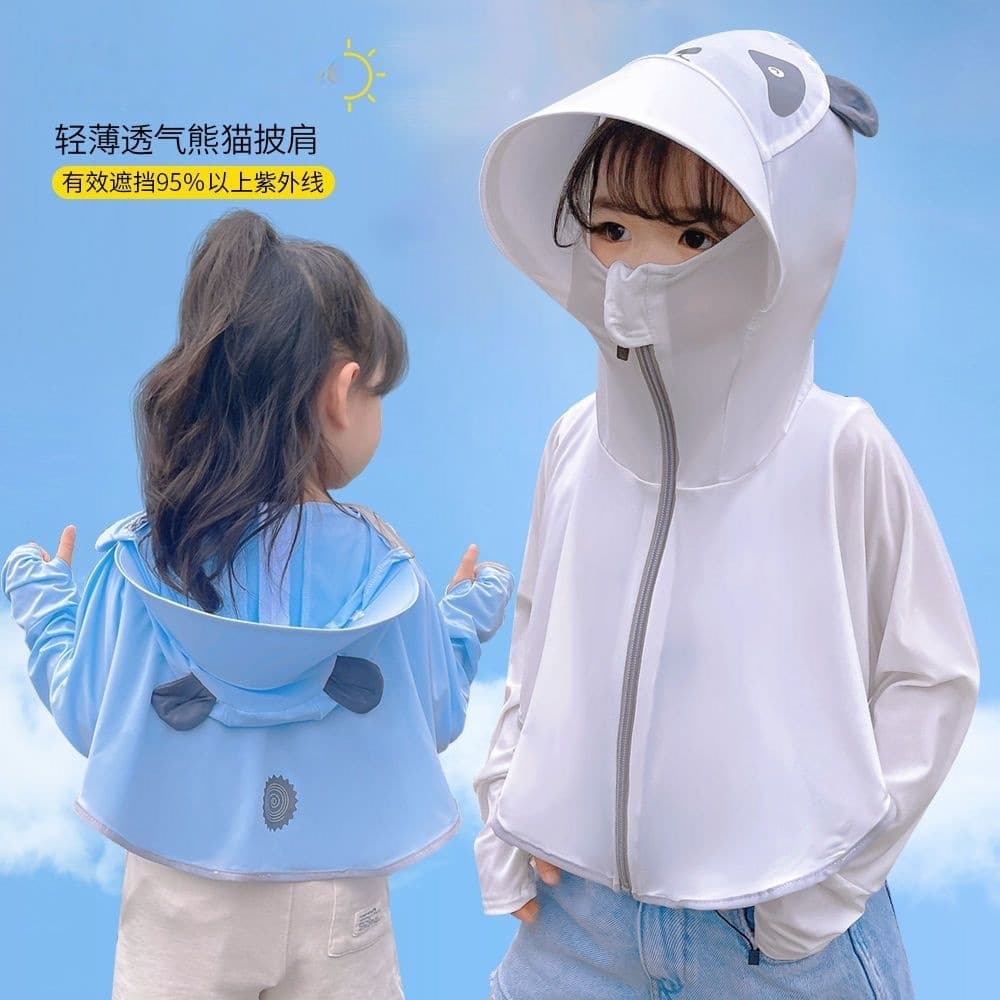 Children's sun protection clothing for boys in summer women's professional thin skin clothing for girls sun protection breathable baby sun protection clothing