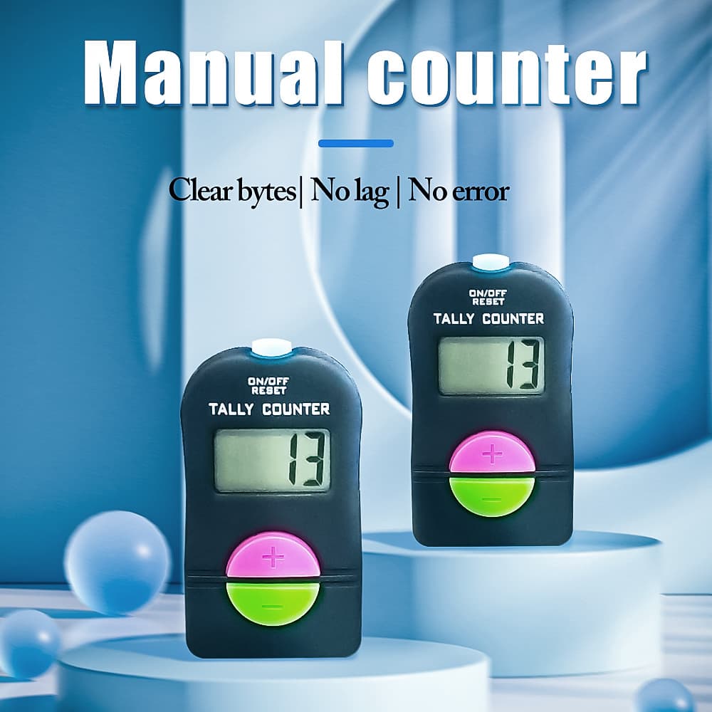 1010# addition/subtraction voice function LCD display high-quality lanyard, replaceable battery with LED light electronic counter