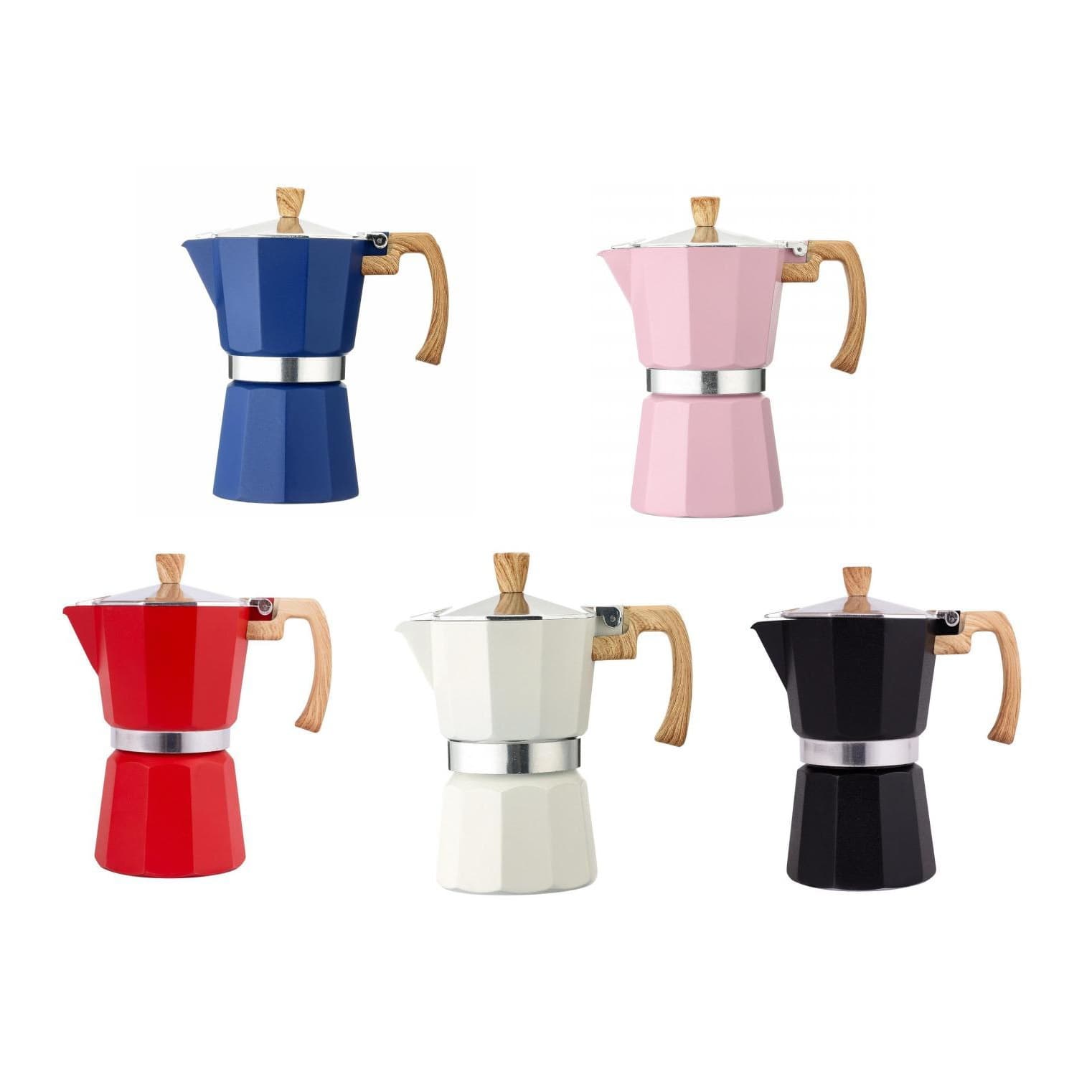 New Upgraded Version Precision Processed Octagonal Aluminum Pot Classic Italian Moka Pot Coffee Equipment