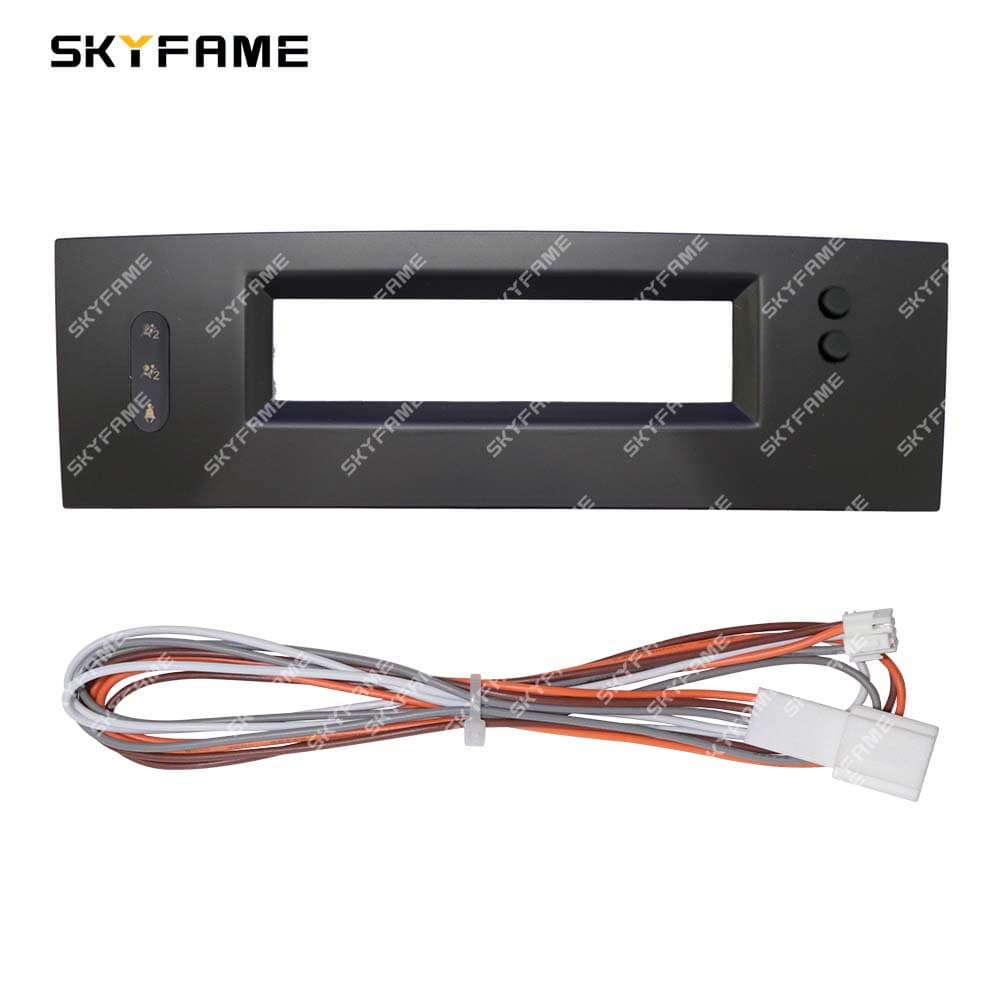 SKYFAME Customizable Frame Kit for 02-09 Megane 2 Megane2 Storage Box with Light Panel Cable
