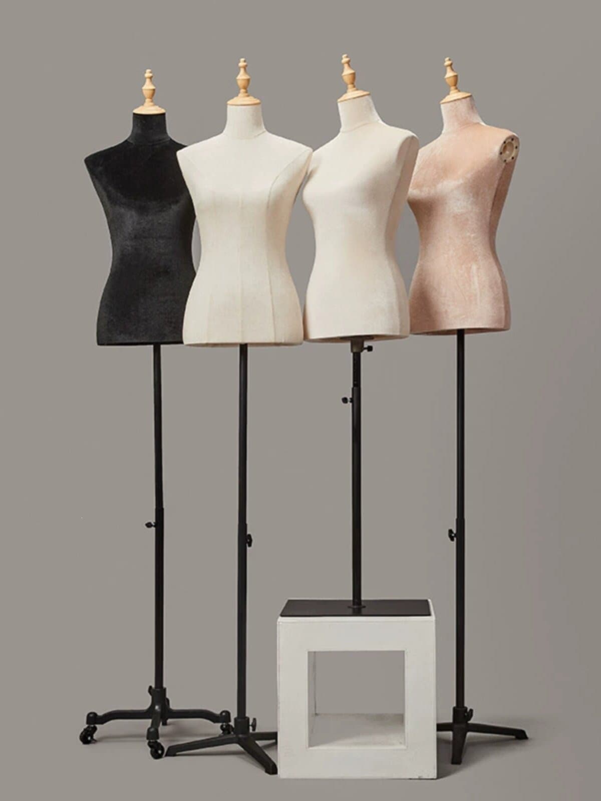 Wedding Dress Mannequin, Cheongsam Display Stand, Suit Sets, Plus-Size Female Torso Half-Body Mannequin Stand