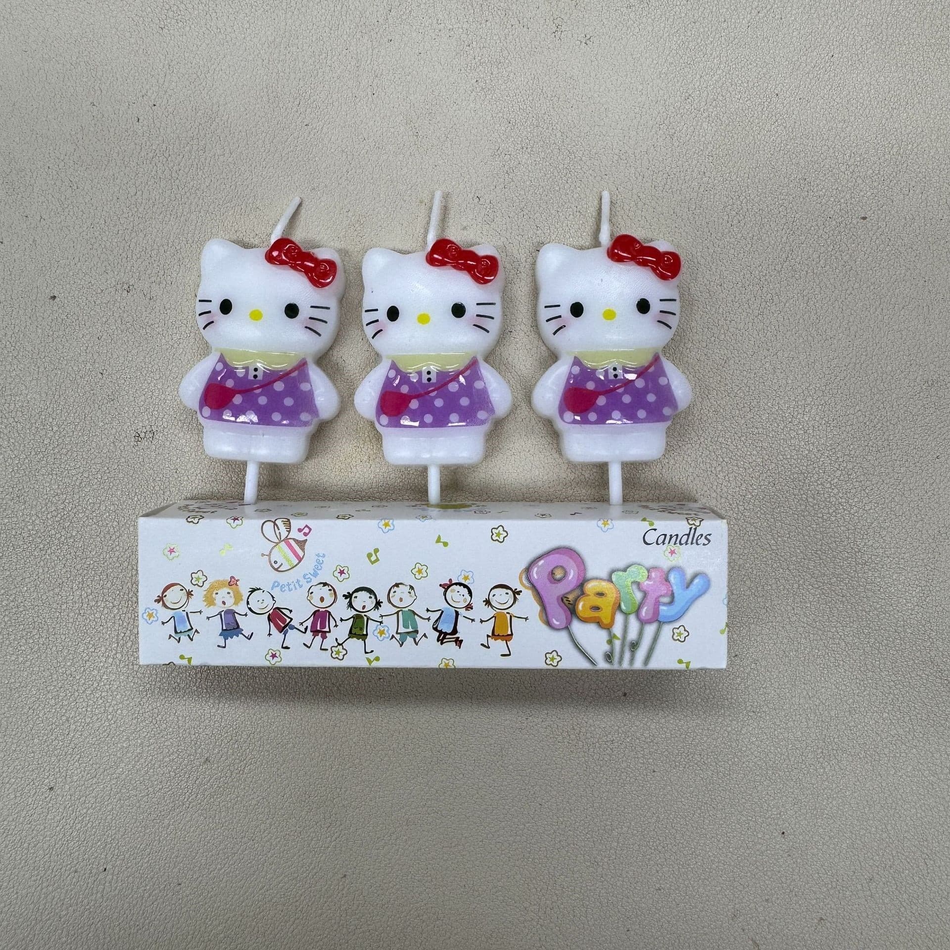 Cartoon kt cat candle birthday cake decoration Valentine's Day party dessert table ornaments decoration cute cartoon candle