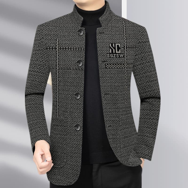 [Hot-selling] 2025 Autumn Winter Wool Suit Men Business Casual Dad Style Suit Jacket