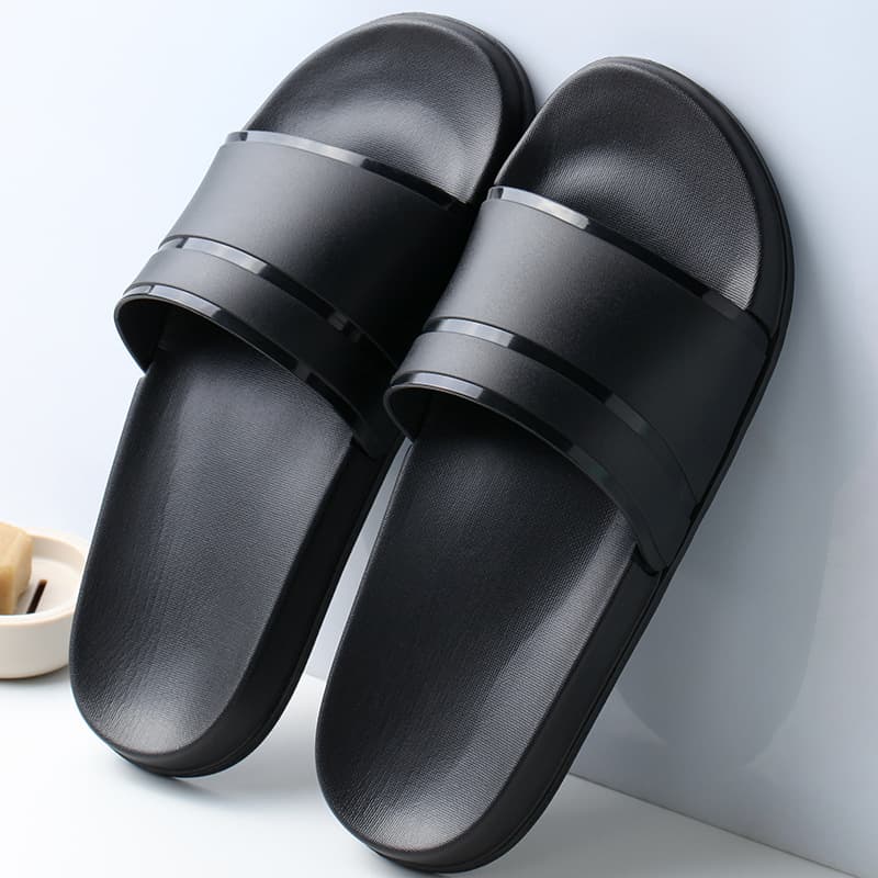 Home Slippers Non-slip Bathing Shoes Cool Outdoor Wear Indoor Eva Slippers For Men Couple Poop Step Feel