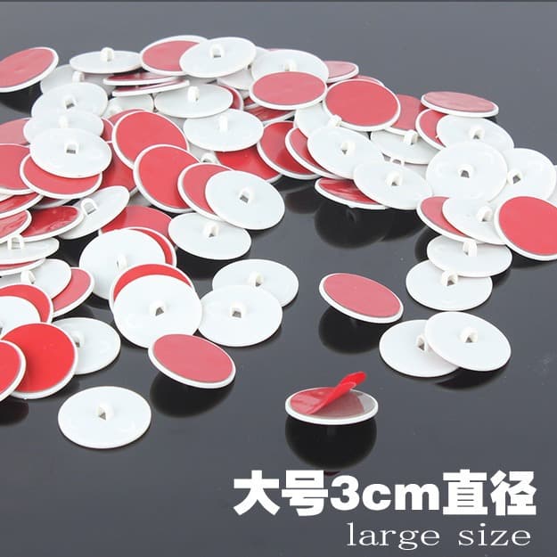 Ceiling hanging flag hook double-sided tape poster pole hanging accessories 3cm sticky hook pop hanging flag sticky top small disc