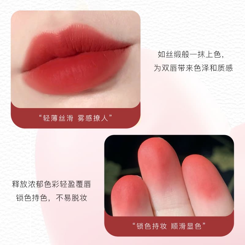 Lambskin Lipstick Moisturizing Matte Velvet Lipstick Long-Lasting Non-Stick Cup Non-Fading Wholesale