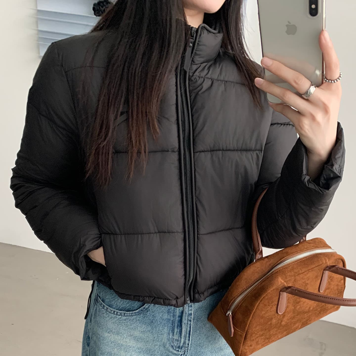 Women's Short Padded Coat 2026 Winter New Arrival European and American Style Stand Collar Quilted Jacket for Petite Women Student Outerwear