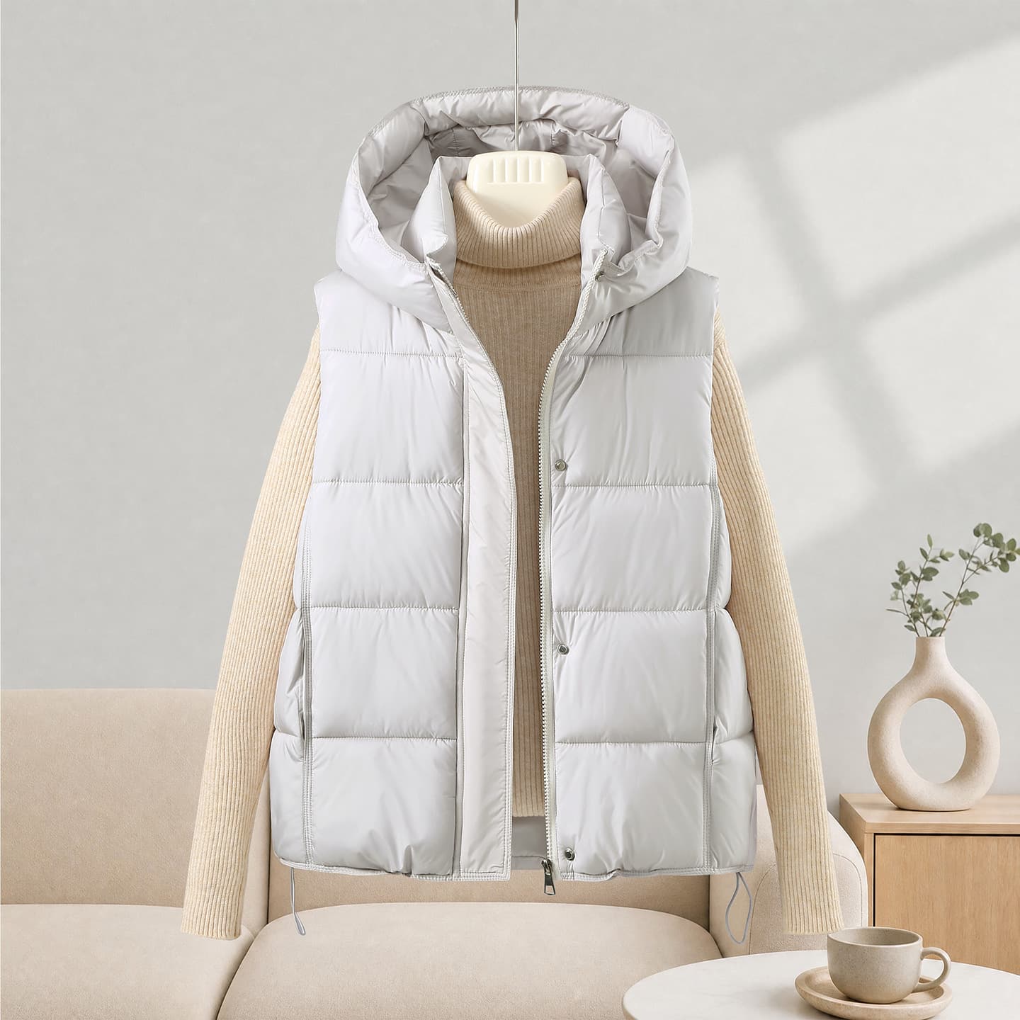 New Hooded Vest Women 2026 Fall Winter Fashion Trendy Korean Style Outerwear Jacket Vest Thickened Short Loose Sleeveless Vest Trend