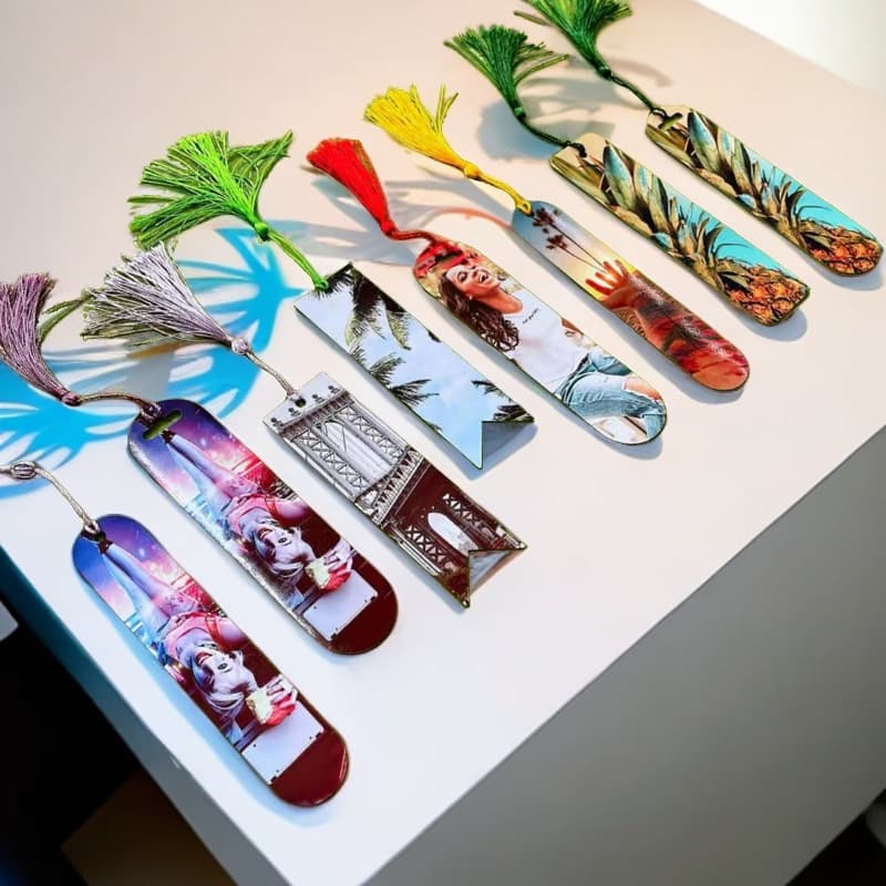 DIY Cross-Border Heat Transfer Bookmark Sublimation Metal Bookmark Cross-Border Sublimation Metal Bookmark Cross-Border Bookmark