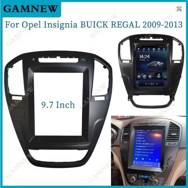 Navigation bezel for 2009-2013 Buick Regal Android car stereo dashboard panel frame 9.7 inch