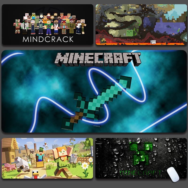 Minecraft Mouse Pad Extra Large Gaming Computer Keyboard Mat for Men Office Study Wholesale Desk Pad