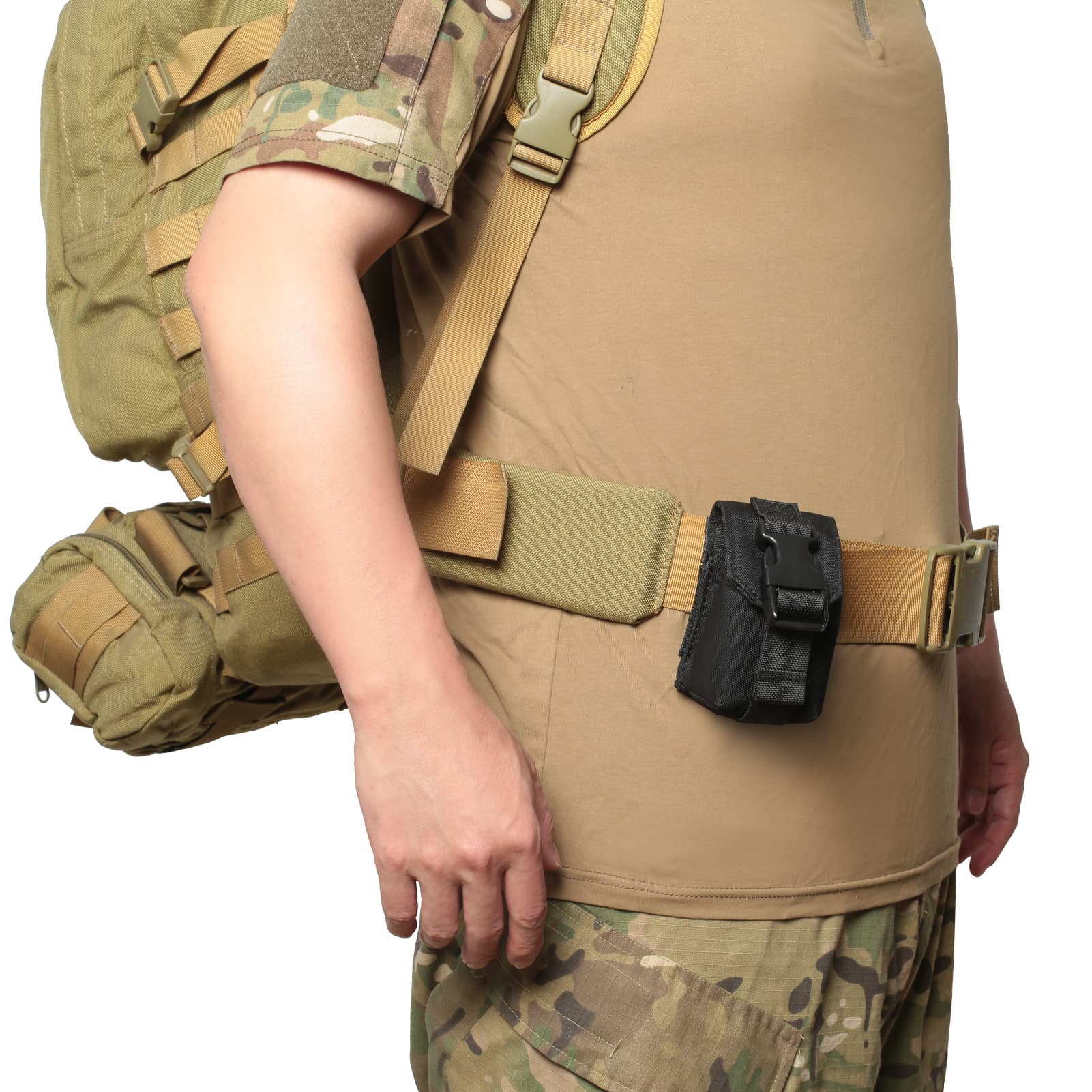 2023 Summer New Military Enthusiast Double Magazine Pouch, Outdoor Sports Accessory Hanging Bag, Military Travel Gear Magazine