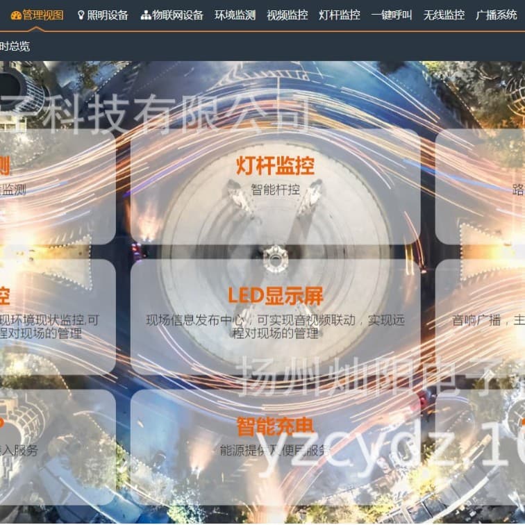 Smart street light platform software, street light monitoring software, intelligent lighting control module