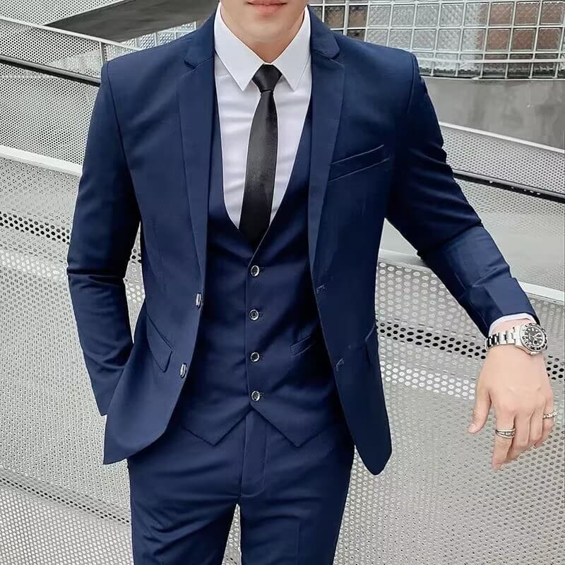 Foreign trade new men's suit three-piece slim suit business Korean style men's suit