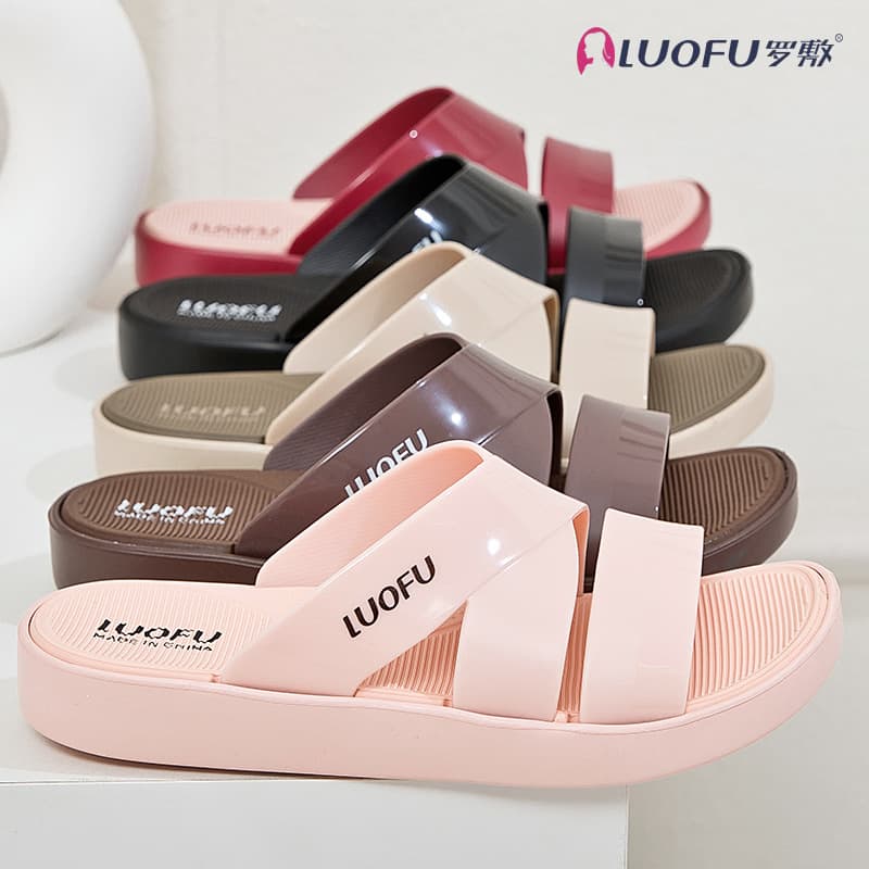 luofu slippers, women's summer fashion new casual non-slip home and outdoor wear beach travel vacation swimming shoes