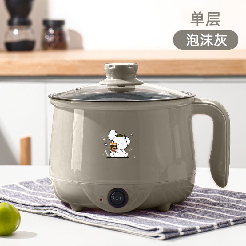 Mini Electric Cooking Pot for Students Non-Stick Noodle Cooker Multifunctional Electric Hotpot Stainless Steel 220V Home Appliance