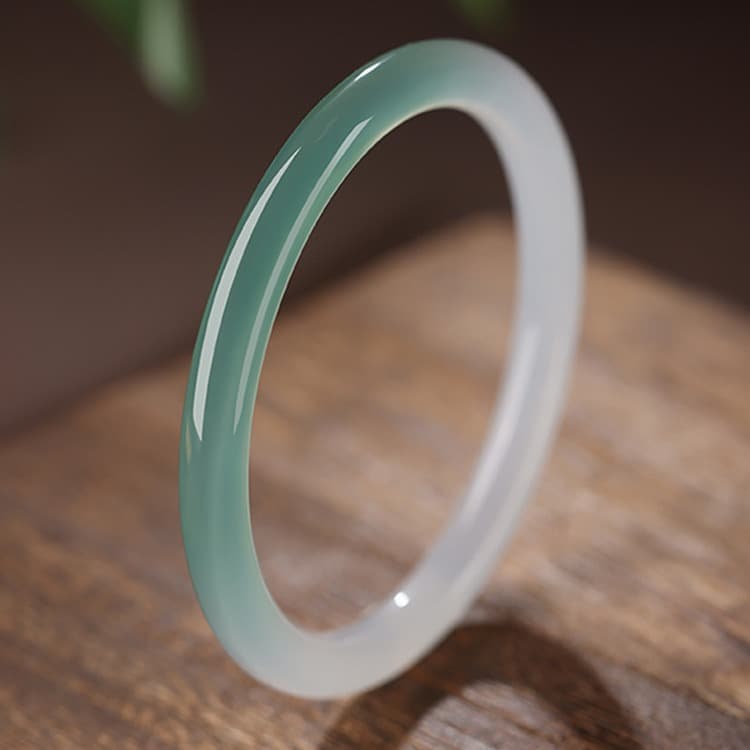 Niche Crystal Ice Agate Lychee Jelly Bracelet Women's Jade Bracelet Light Luxury Exquisite