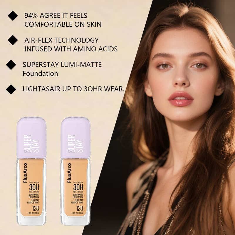 TK Cross-border Amazon Same Style Long-lasting Setting Foundation, Lightweight and Skin-adherent, Concealing Imperfections and Minimizing Pores, Long-wear Non-transfer