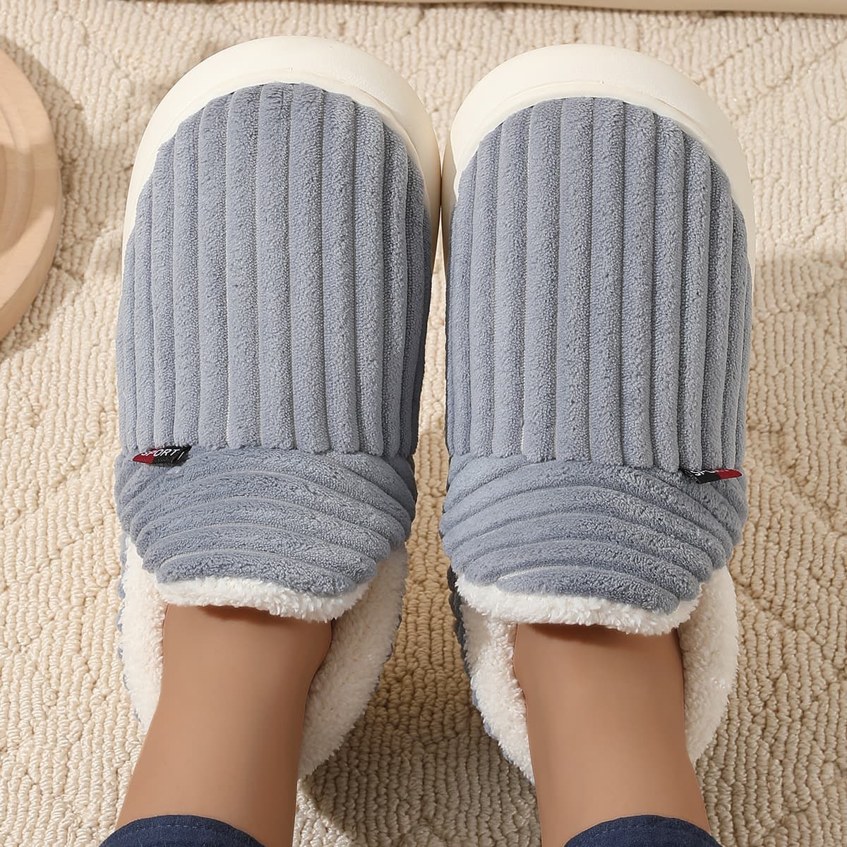 Thick-Soled Cotton Slippers Women Bestseller Indoor Home Use Comfortable Warm Outdoor Cold-Resistant Anti-Slip Cotton Shoes Men Winter