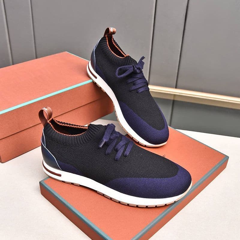 2026 Summer Fashion Casual Men's Shoes Knitted Breathable Flywoven Loafer Comfortable Sports New European Style Men's Shoes