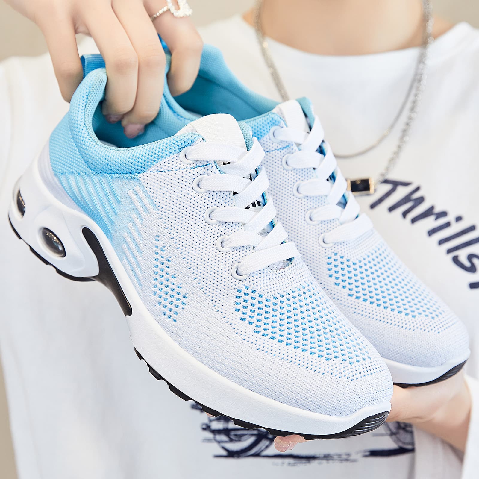 Women's Shoes 2026 New Style Export Fashion Casual Shoes Women's Cross-border Running Shoes Sports Shoes