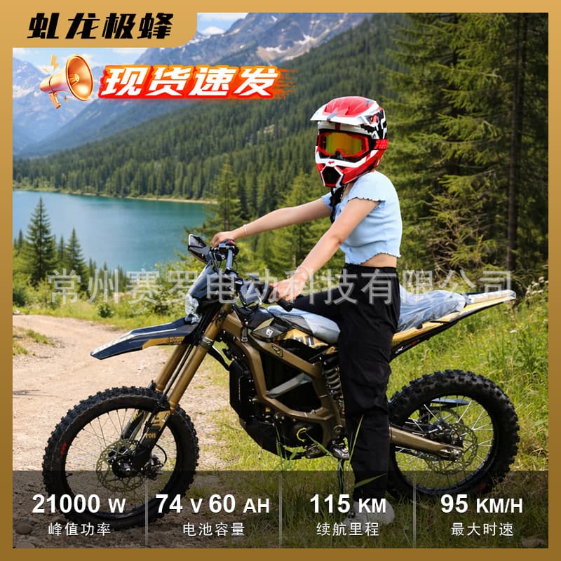 Qulong's New 26-Model Ultra Bee Off-Road Electric Motorcycle with 8000W Mid-Mounted Lithium Battery