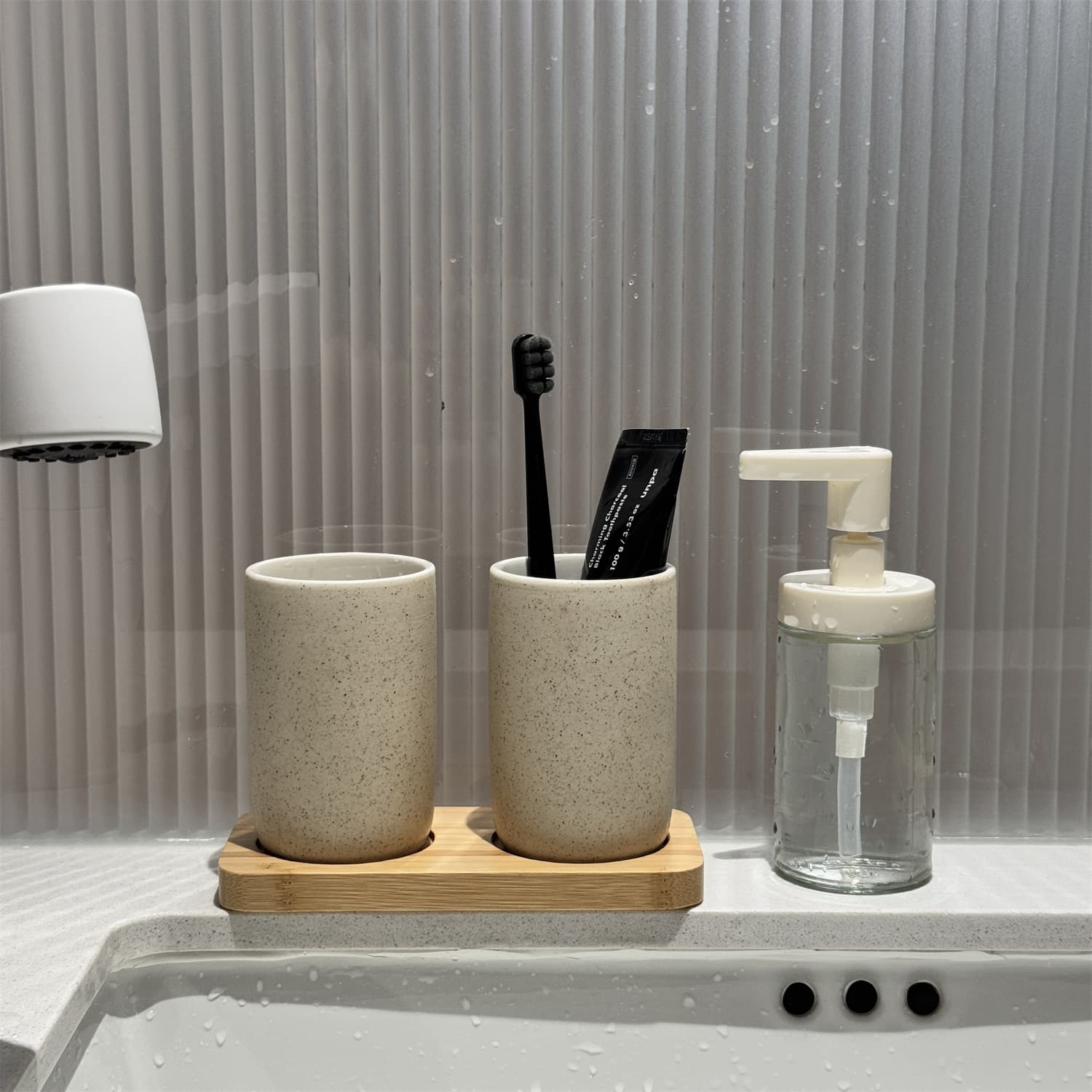 Japanese-Style High-Appearance Ceramic Mouthwash Cup, Hotel, Homestay, Household Toothbrush Cup, Tooth Mug, Gargle Cup Set