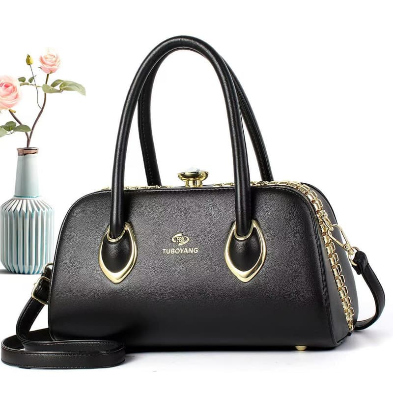 Trendy Casual Large Capacity Shoulder Bag Fashion Handbag Polyester Fiber Internal Structure Zipper Closure Crossbody Bag