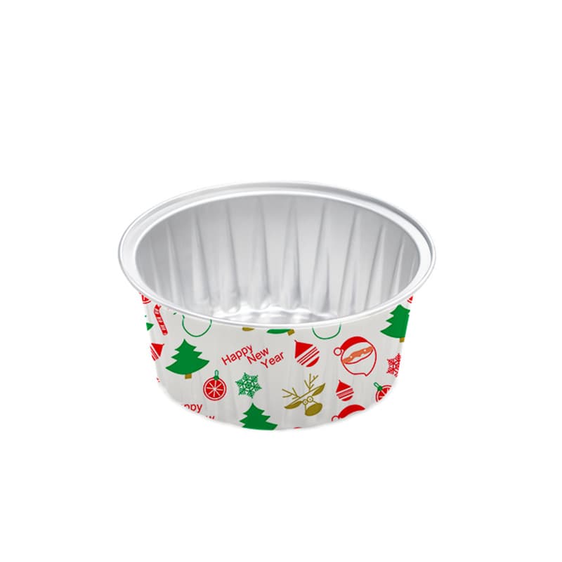 125ml Snow Niang Niang Baking Aluminum Foil Container, Daifuku Pudding Cake Box, Oven & Air Fryer Packaging Box Wholesale