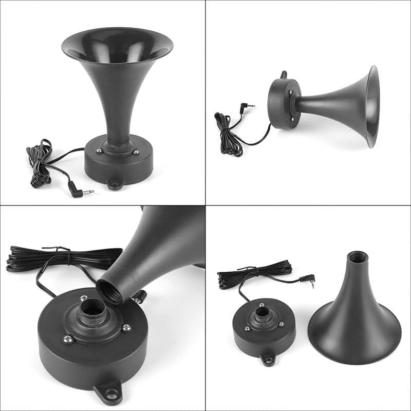 GH-50 Horn Speaker High Decibel 120dB Loudspeaker Engineering Vehicle Reverse Horn Army Green