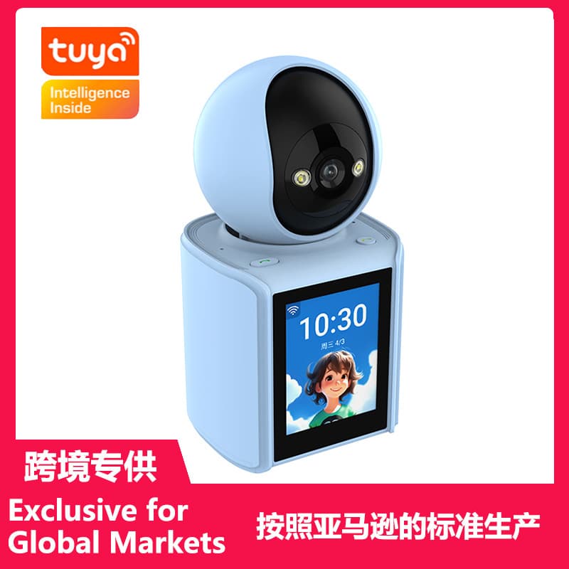 Tuya Two-Way Video Call Camera with Screen, WIFI One-Button Call, HD Surveillance Camera