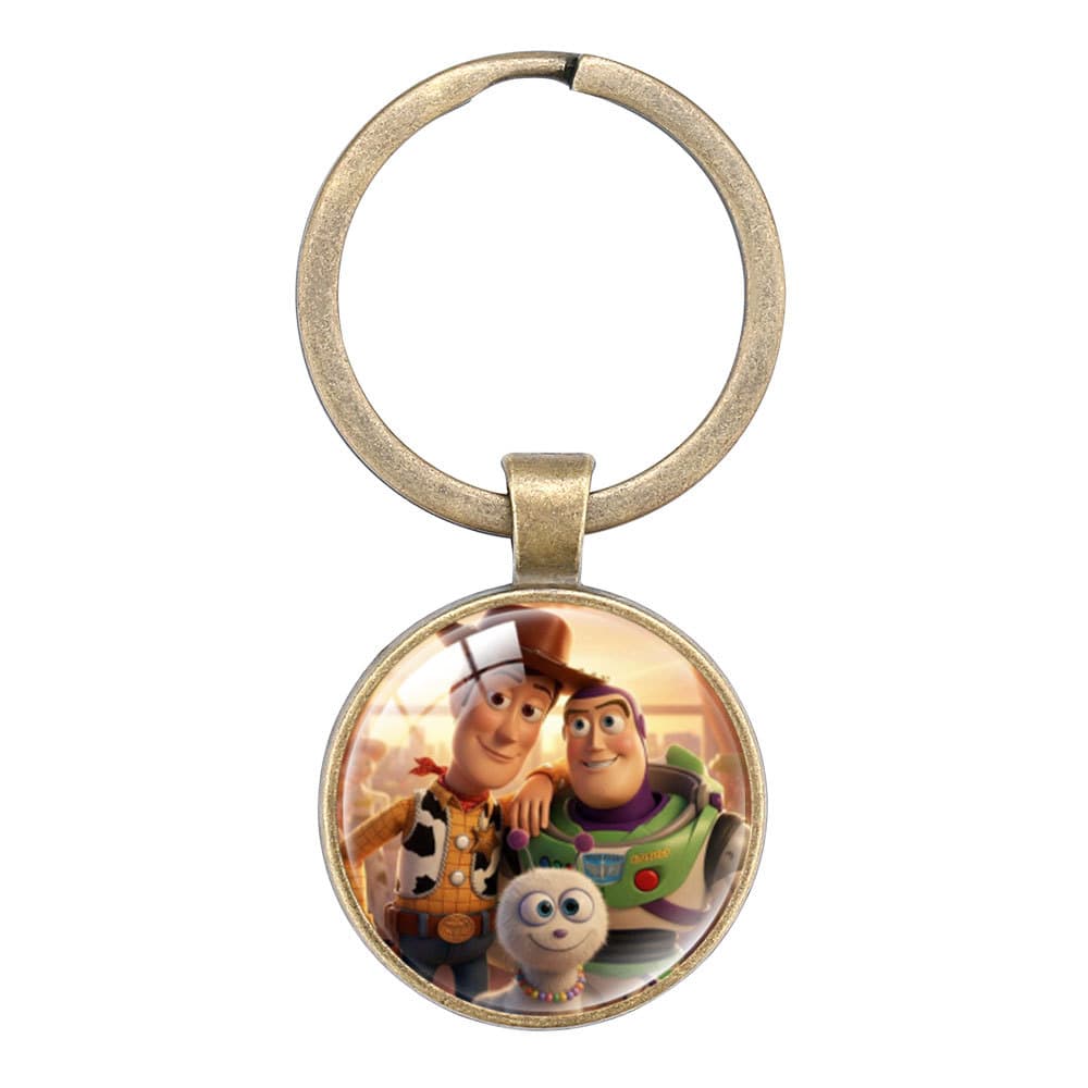 Toy Story Buzz Lightyear Officer Woody key chain bag small pendant accessories key chain key ring ring
