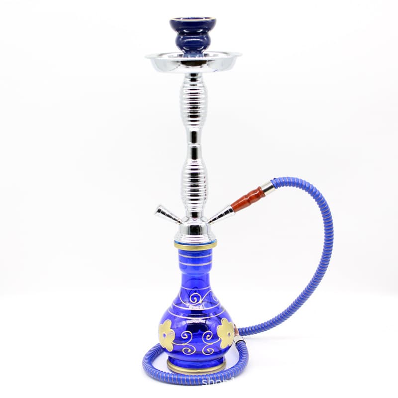 Cross-border Source Hookah Set Classic Tinplate Arabic Hookah Glass Hookah Pipe Shisha