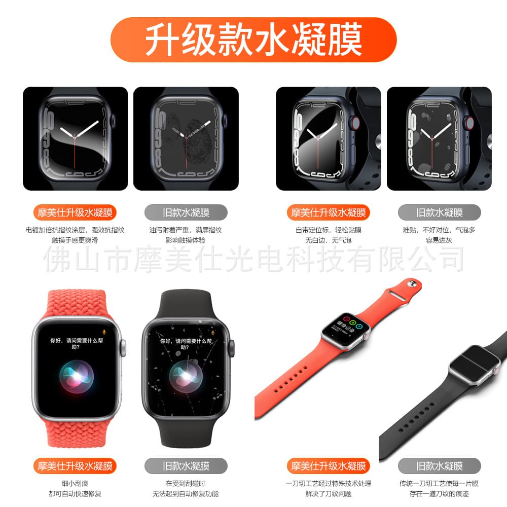Compatible with Apple iWatch 11/10 Screen Protector, Apple S9/8/7/6 HD/Privacy Tempered Hydrogel Film