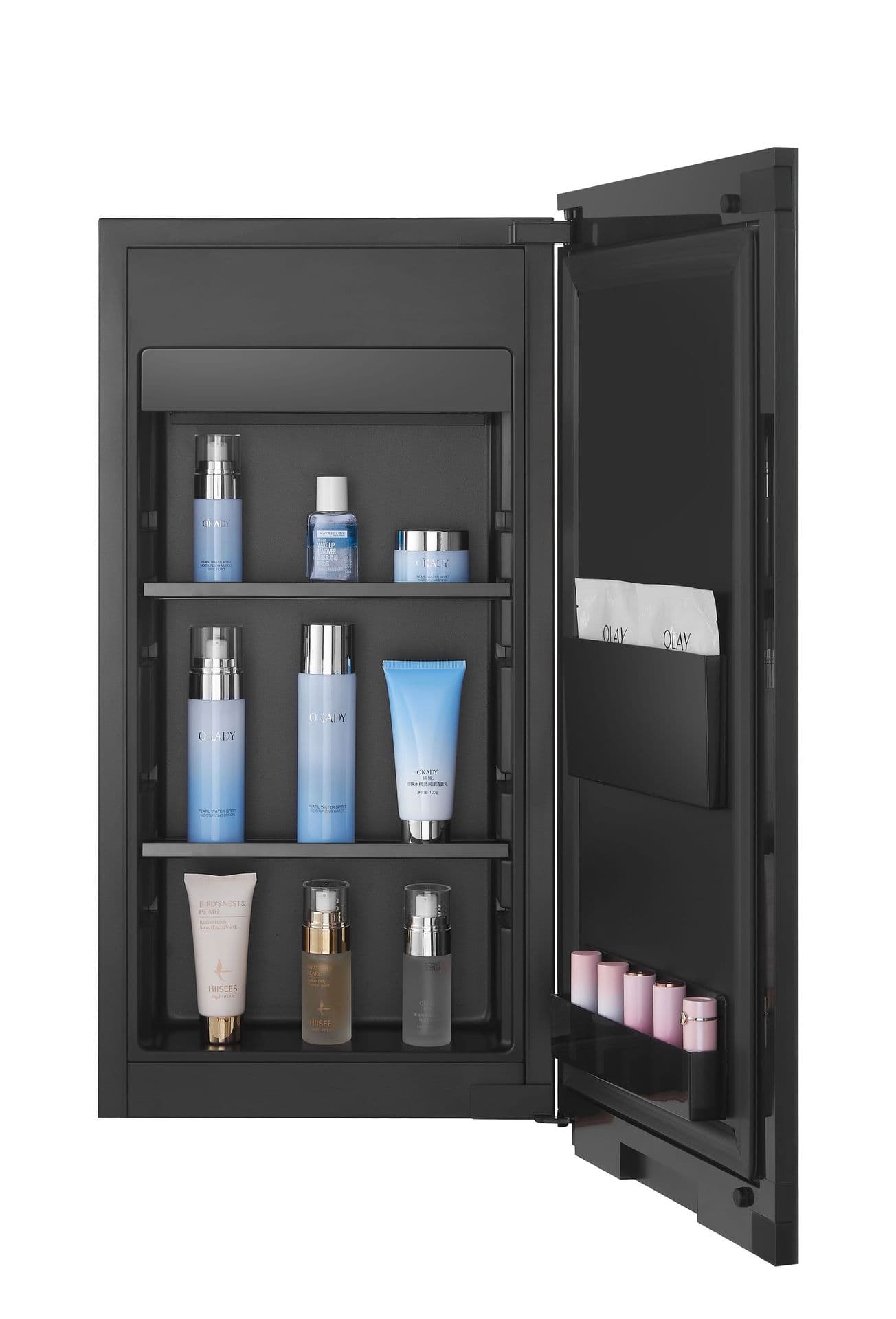 Aodaxin Skincare Storage Cabinet Refrigerated Beauty Fridge Cosmetic Table Embedded Makeup Mirror Cabinet Fridge