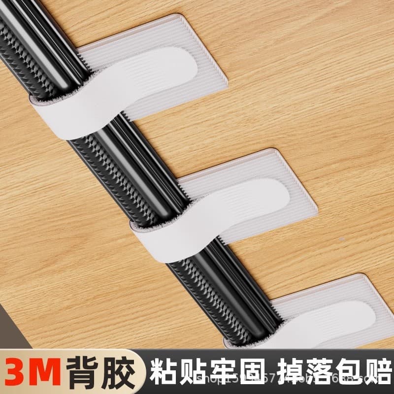 Cable Organizer, Data Cable Management Tool, Desktop Computer Cable Tie, Velcro Cable Tie, Wire and Ethernet Cable Fixer
