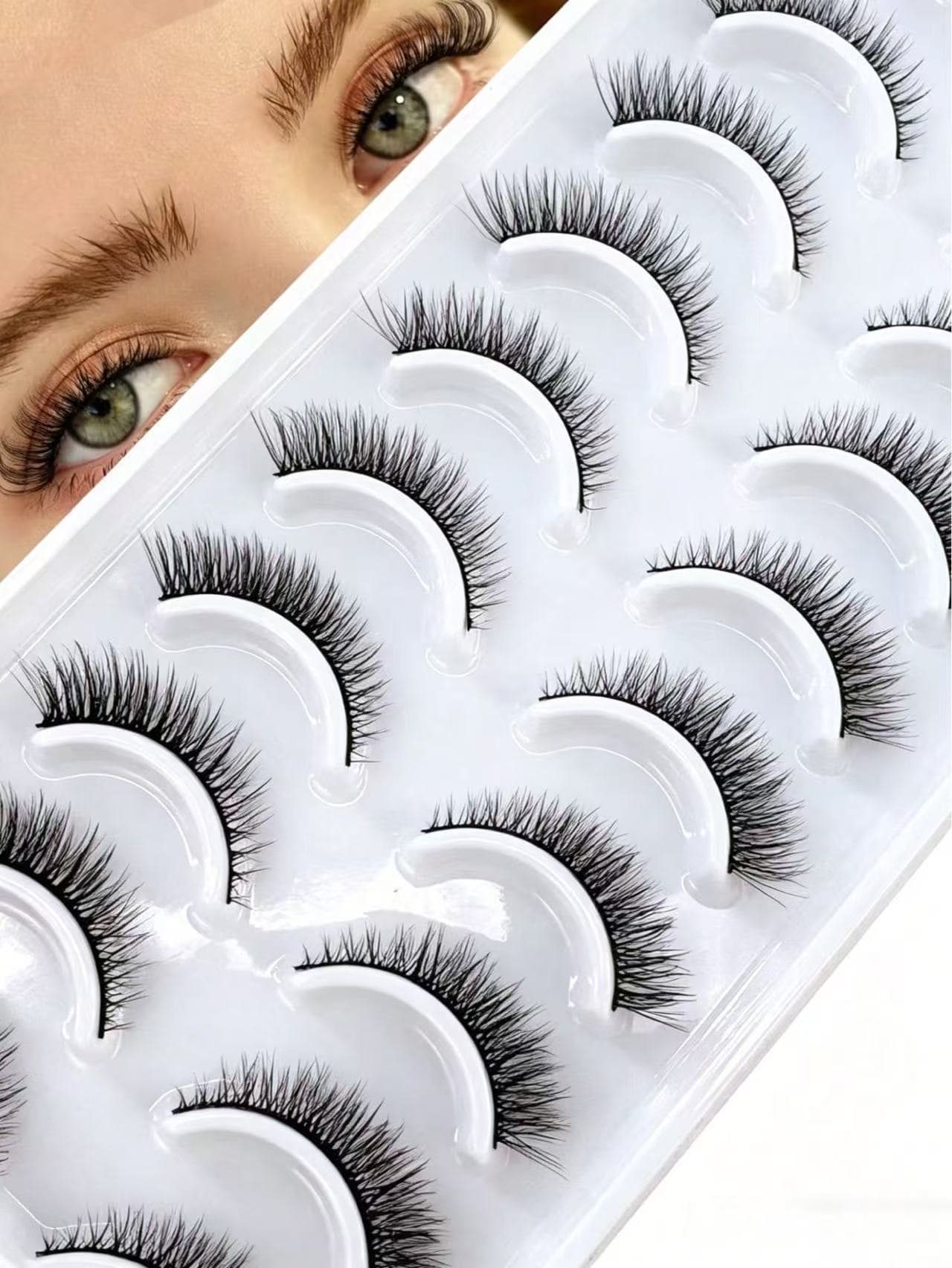 Wholesale 3D Fluffy Cross-border Dramatic Black Eyelashes with Curled Ends, Russian Volume, Stage Makeup, Lengthening & Volumizing