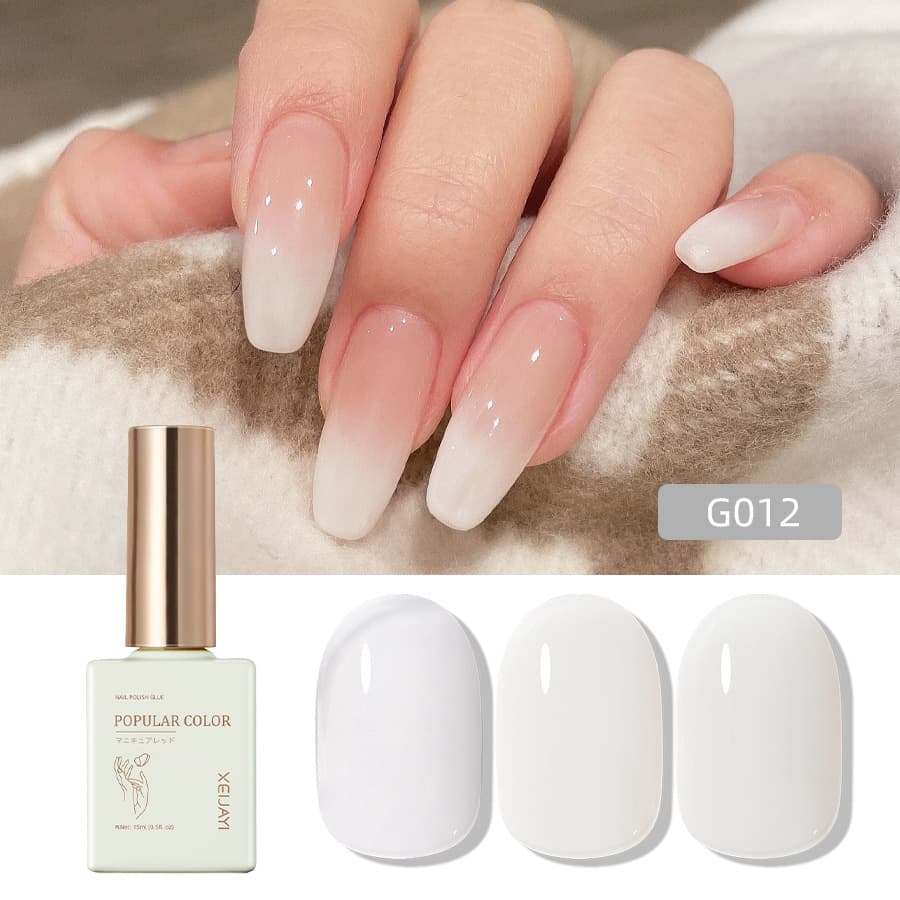 Solid color new white protein color G012 nail polish gel nail polish nail salon special high-end nail polish long-lasting factory