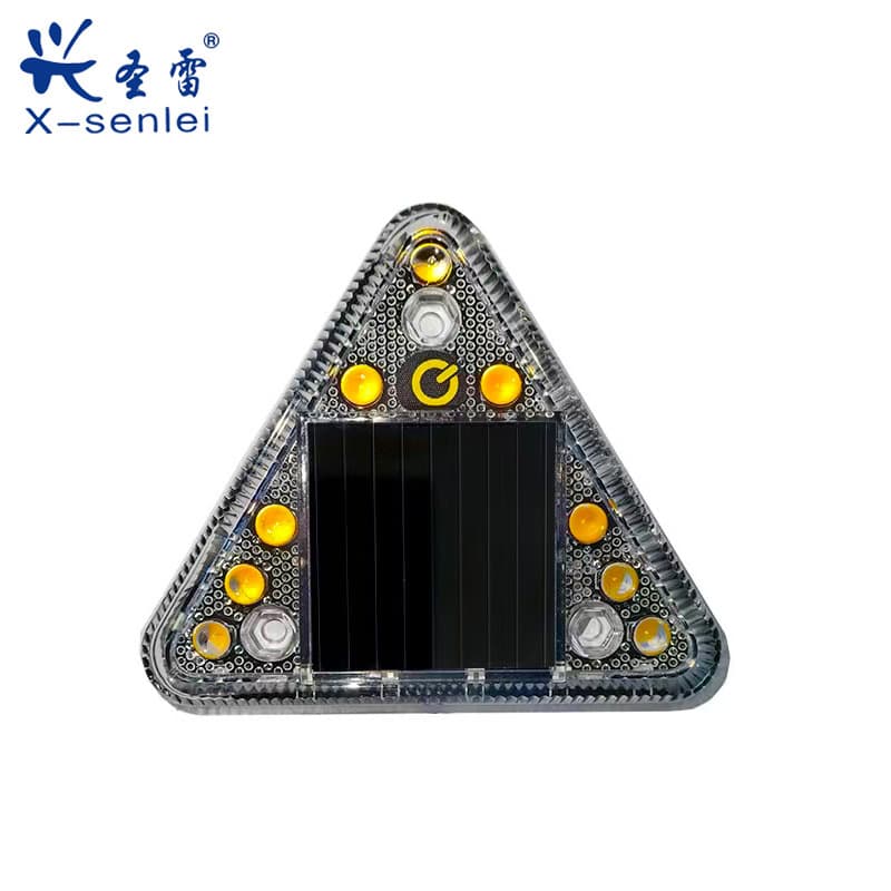Cross-border Factory Direct No Wiring Triangle Solar Flashing Light Motorcycle Truck Tail Light Strong Warning Light