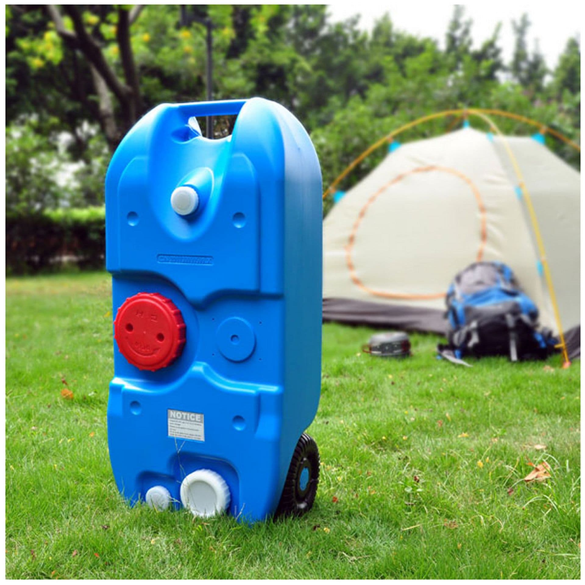RV Camping Boat Outdoor Wheeled Mobile Plastic Water Tank 25L 40L Portable Clean and Waste Water Transfer Tank