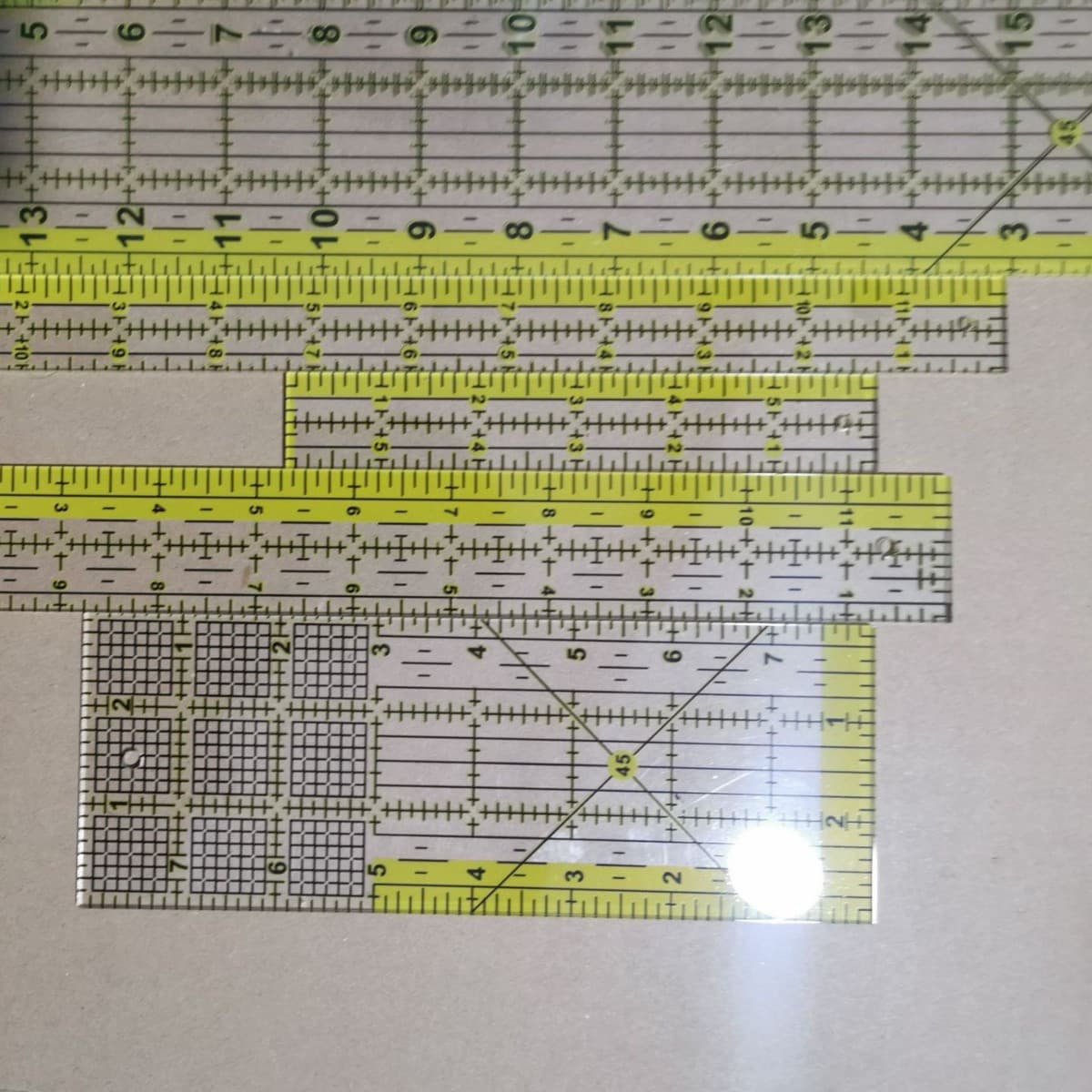 Wholesale various shaped hollow templates, in-stock CNC engraved acrylic, new seven-piece quilting ruler set