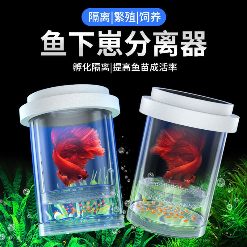 Fish Fry Separator Small Breeding Box Aquarium Isolation Nursery Spawner Tropical Fish Acrylic Incubation Box