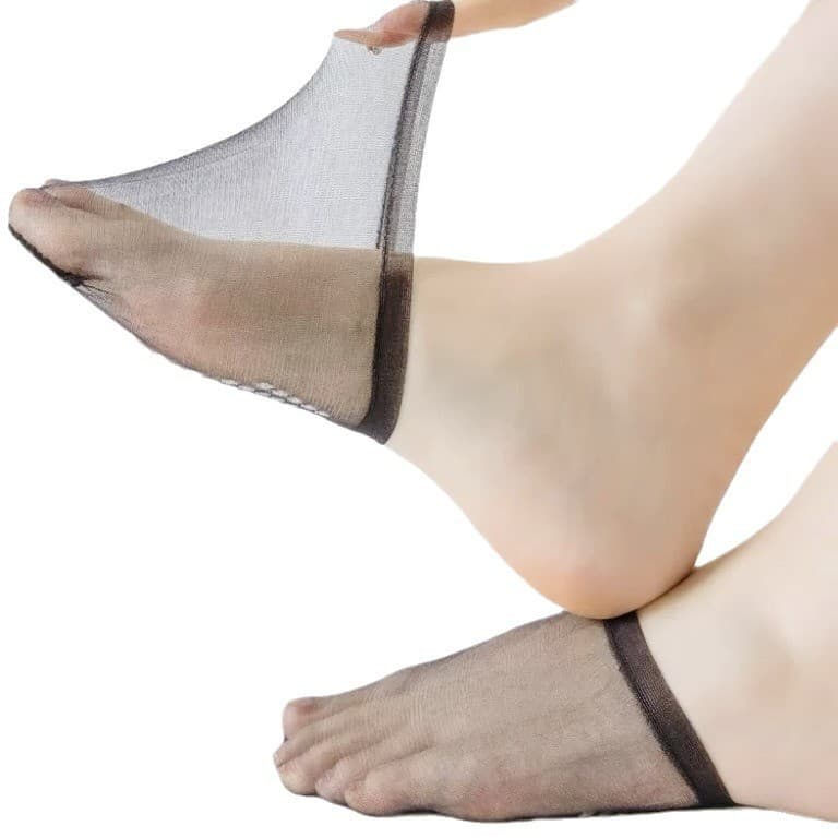 Women's mid-length socks, low-cut boat socks, invisible crystal stockings, summer thin single shoes, wholesale mid-length socks.