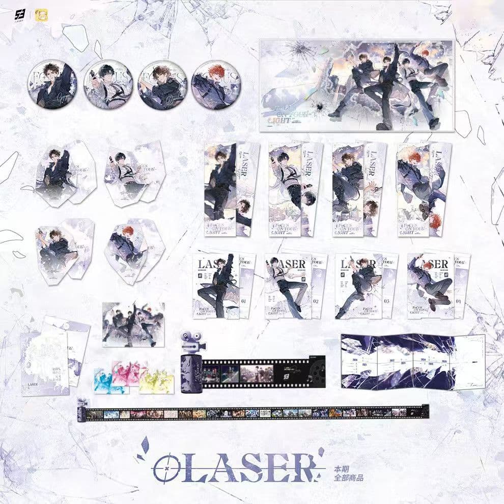 Genuine LASER "Chasing Light 2,000 Moments" Series Merchandise Badge Colored Paper